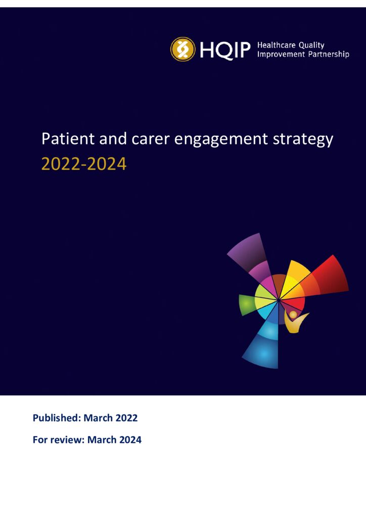 HQIP Patient and carer engagement strategy 2022-24