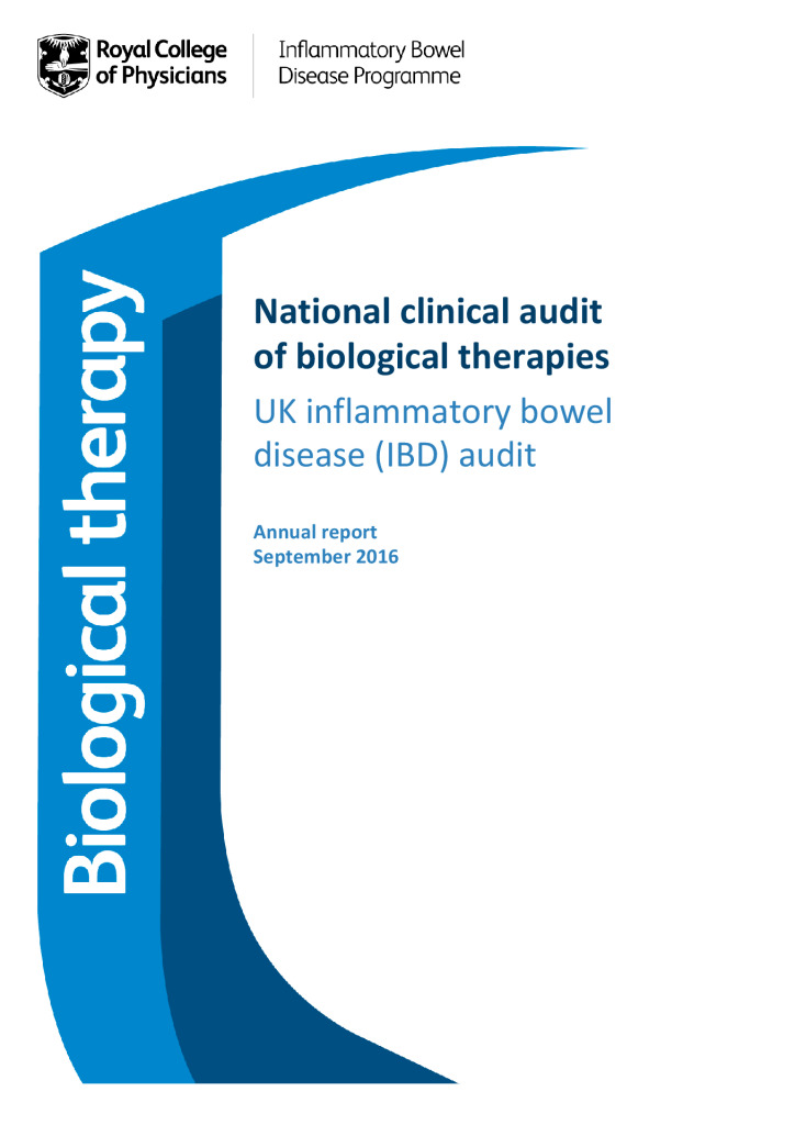 National clinical audit of biological therapies – UK inflammatory bowel disease (IBD) audit