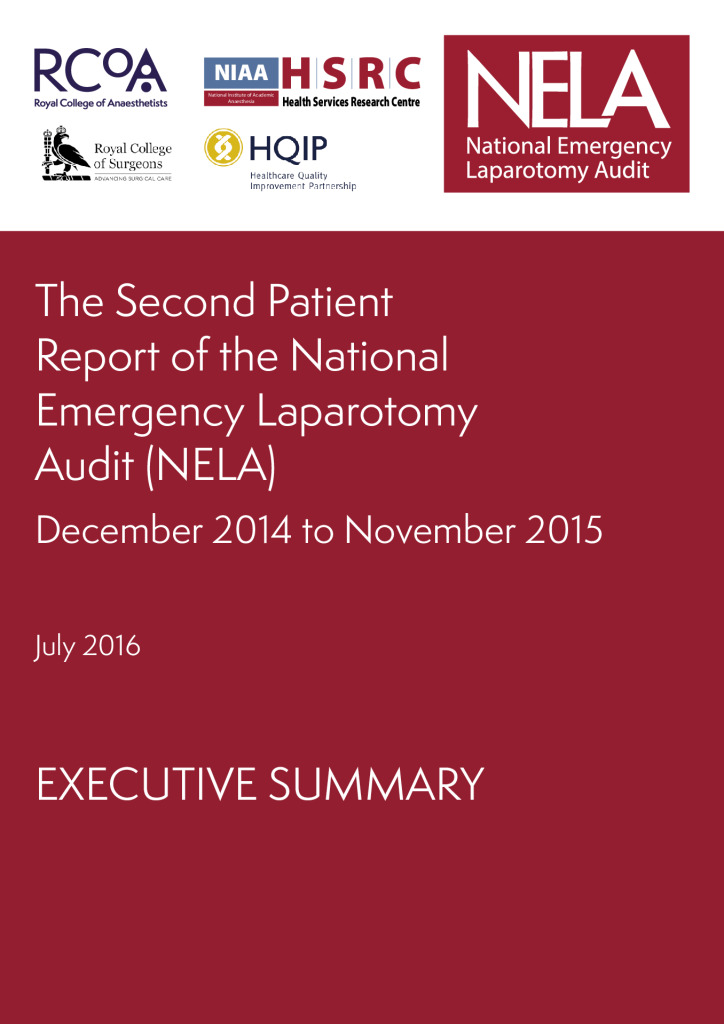 Executive Summary: The Second Patient Report of the National Emergency Laparotomy Audit