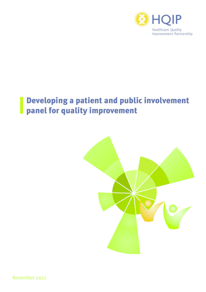 Developing a patient and public involvement panel for quality improvement