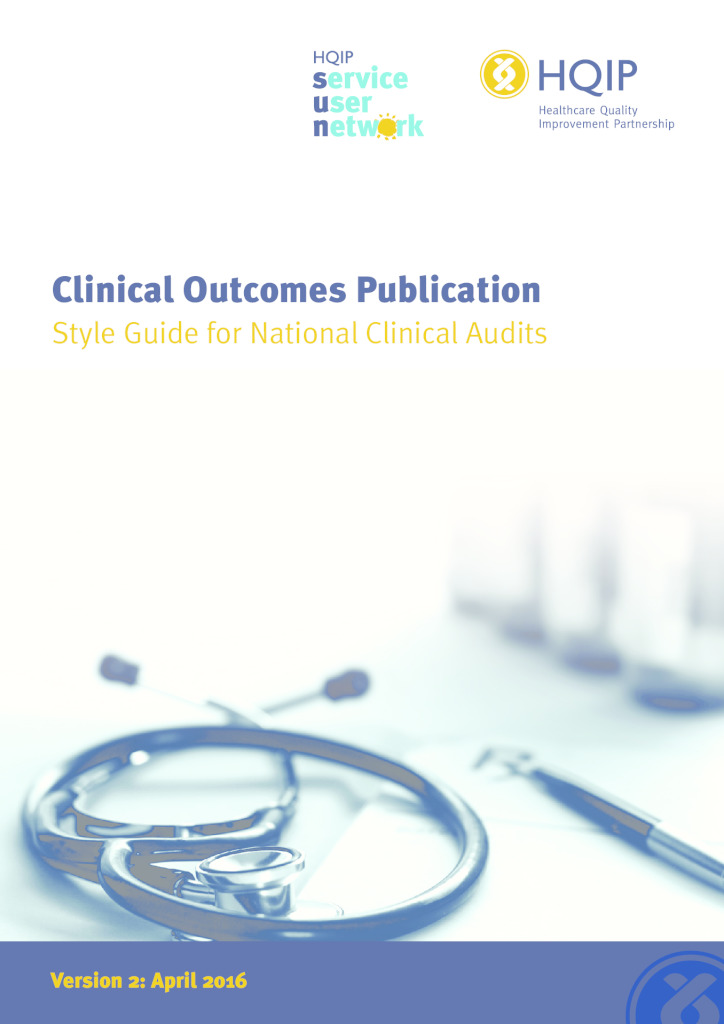 Clinical Outcomes Publication – style guide