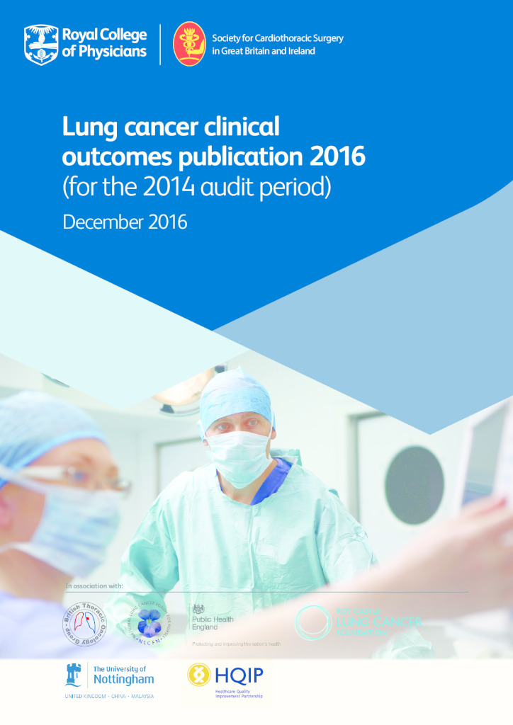 Lung cancer clinical outcomes publication 2016