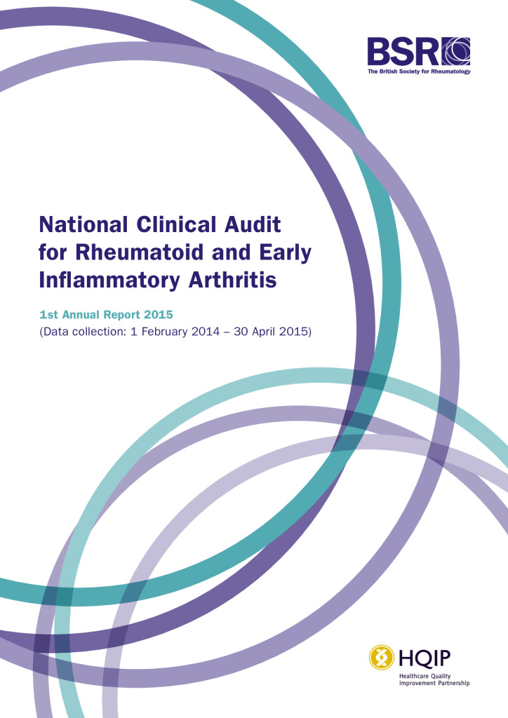 National clinical audit for rheumatoid & early inflammatory arthritis – annual report 2015