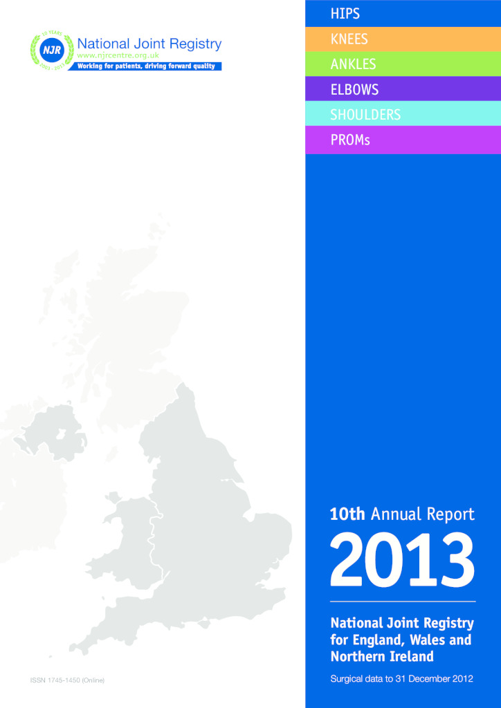 National Joint Registry 10th Annual Report 2013