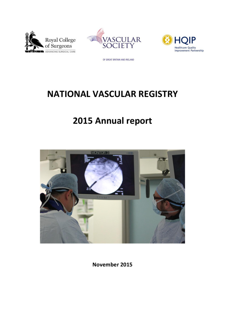 National Vascular Registry annual report 2015