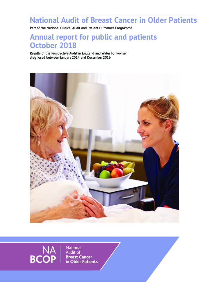 National Audit of Breast Cancer in Older Patients: Annual report for public and patients September 2018