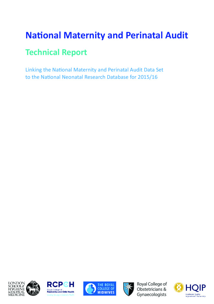 National Maternity and Perinatal Audit – Neonatal Report