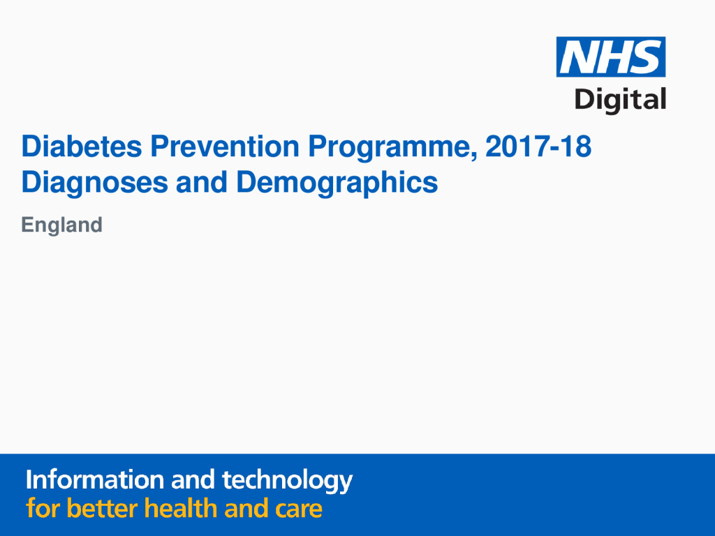 Diabetes Prevention Programme 2017-18