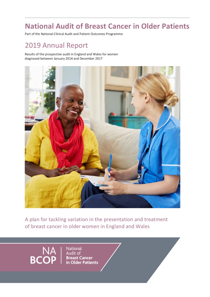 National Audit of Breast Cancer in Older Patients: 2019 Annual Report