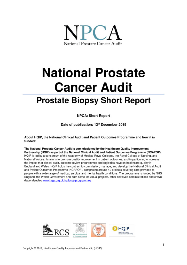 prostate cancer research reports