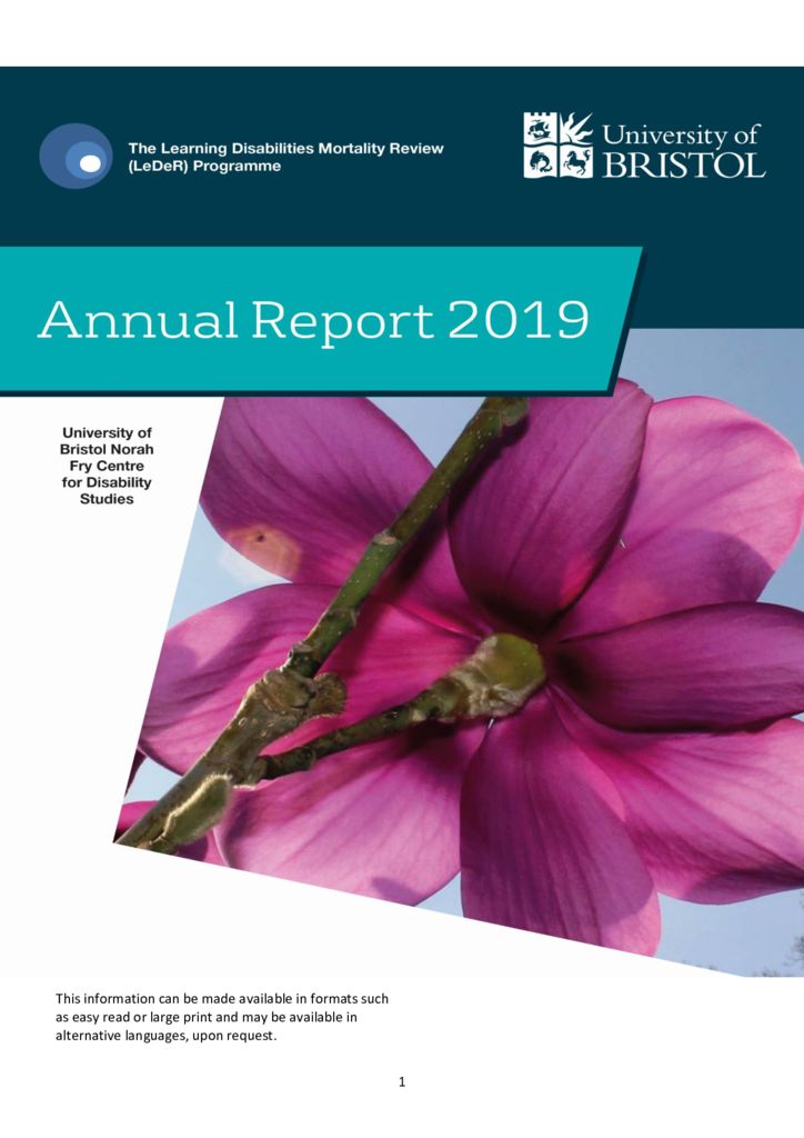 The Learning Disabilities Mortality Review Programme – Annual Report 2019