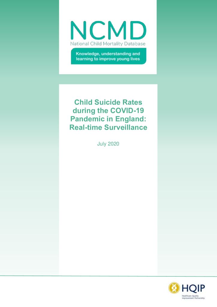 National Child Mortality Database – Report on Child Suicide during the COVID-19 Pandemic in England