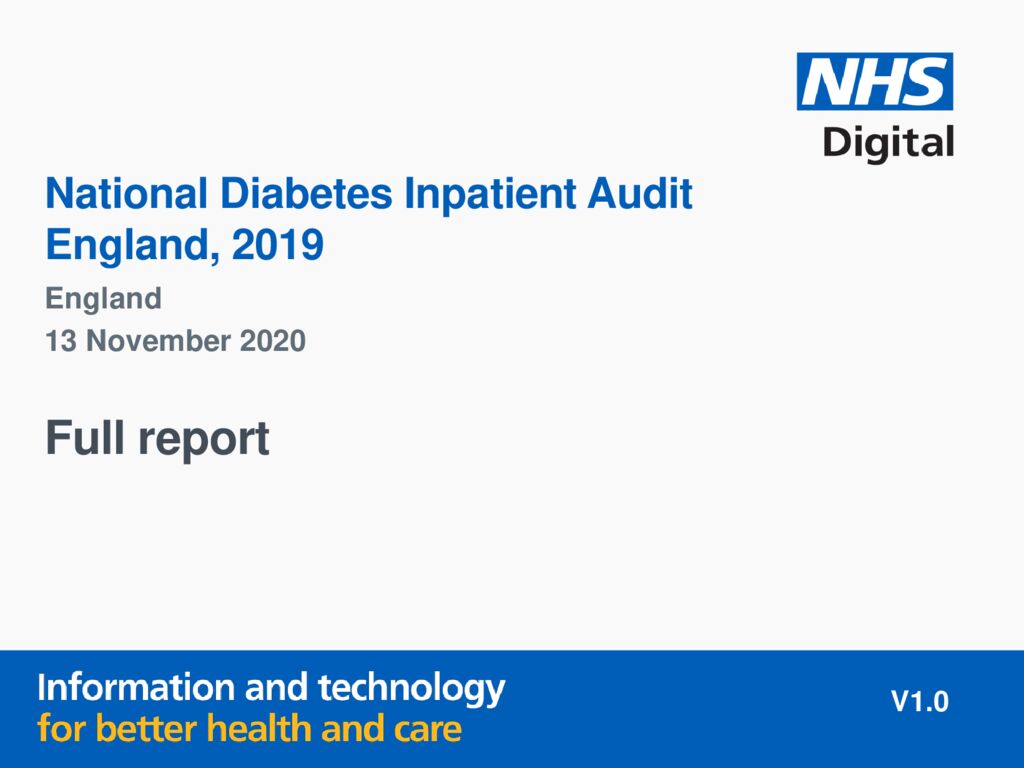 National Diabetes Inpatient Audit 2019 report