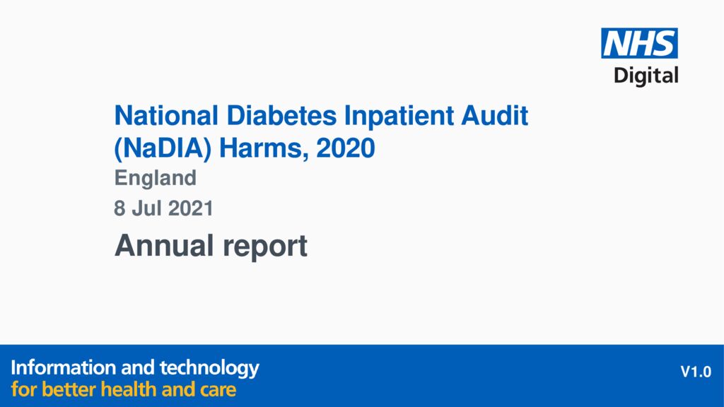 National Diabetes Inpatient Audit (NaDIA) Harms 2020