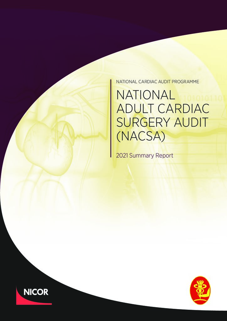 National Adult Cardiac Surgery Audit: 2021 summary report