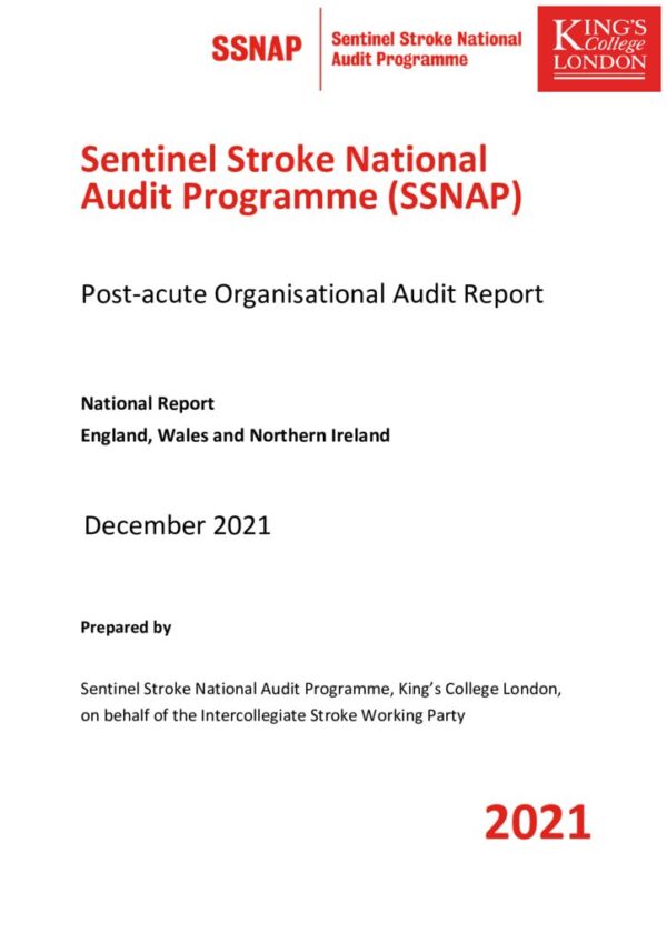 thumbnail of Ref. 296 SSNAP 2021 Post-acute Organisational Audit National Report Final