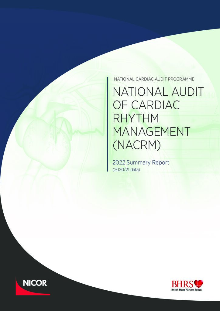 National Audit of Cardiac Rhythm Management: 2022 Summary report