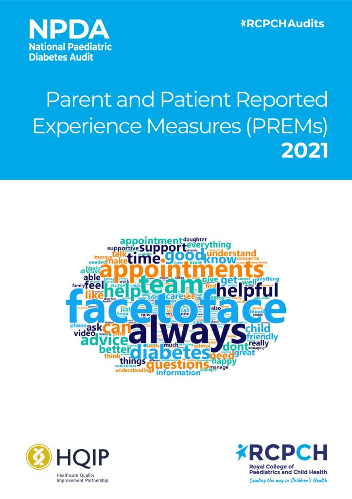 National Paediatric Diabetes Audit Report: Parent and patient reported experience measures