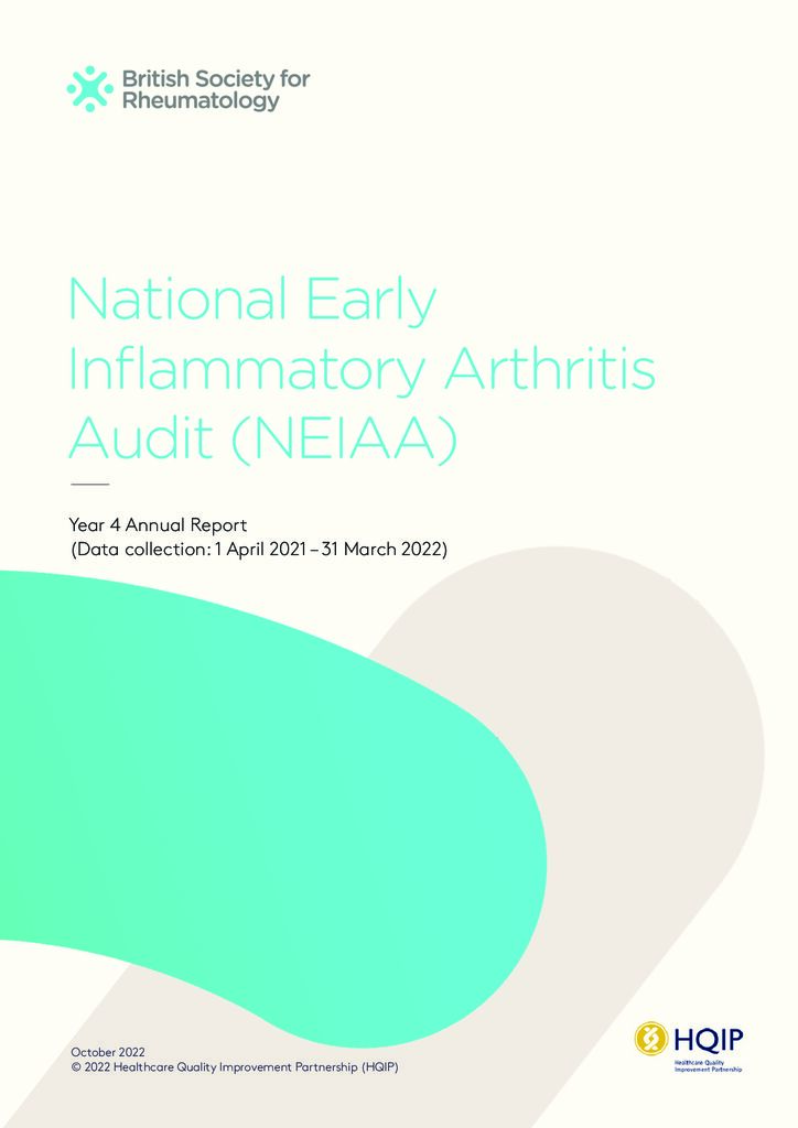 National Early Inflammatory Arthritis Audit: Year 4 annual report