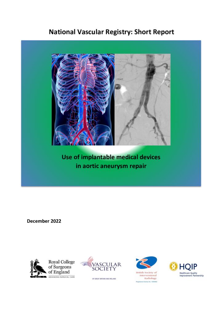 Use of implantable medical devices in aortic aneurysm repair (NVR)