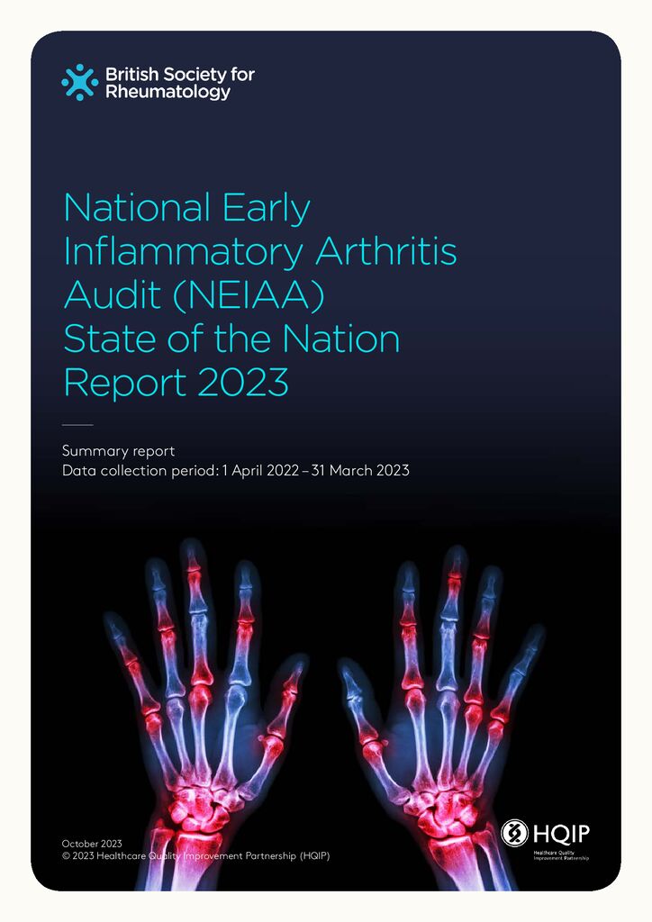 National Early Inflammatory Arthritis Audit State of the Nation Report 2023