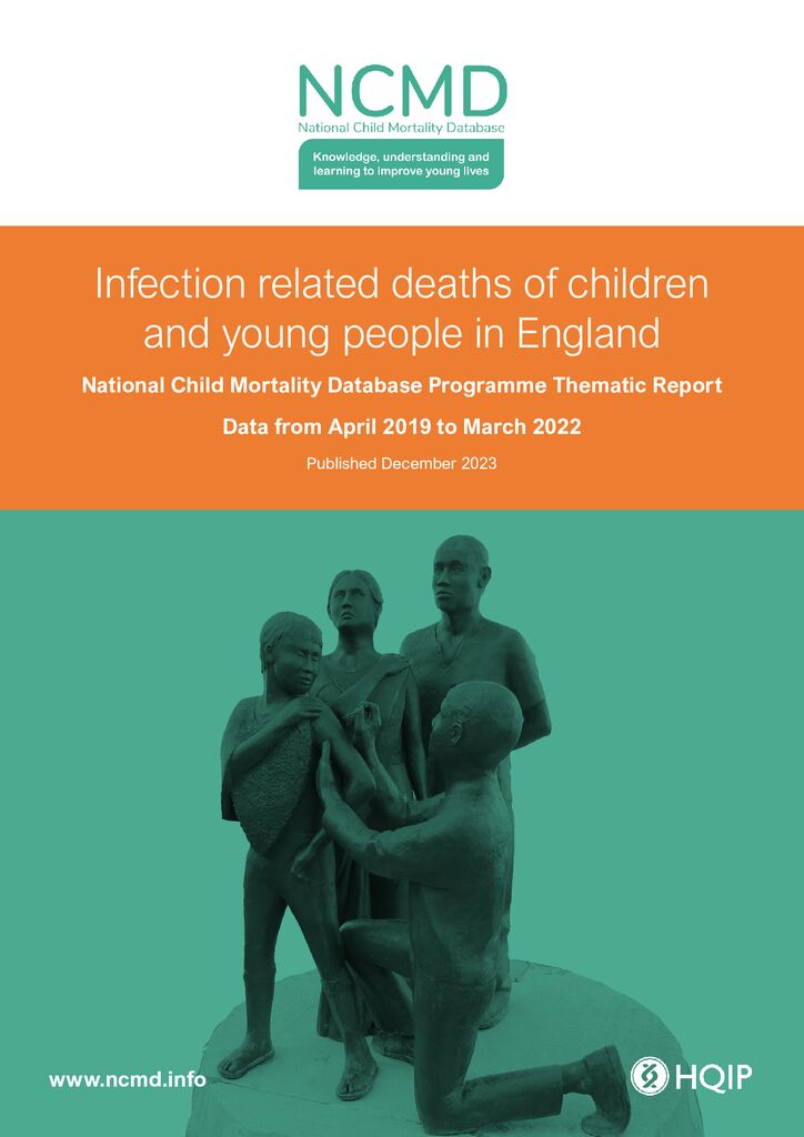 Infection related deaths of children and young people in England
